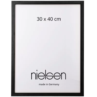 Træramme specialskåret, Loft 15 Ravnesort | Normalglas (2 mm)