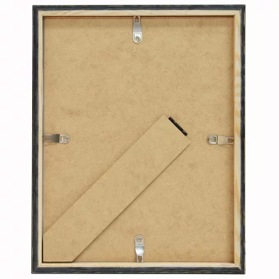 Rama drewniana Skava z passe-partout 21x29,7 cm (15x20 cm) | czarny | szkło standardowe (2 mm)