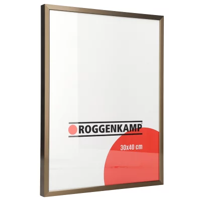 Alurahmen Profil K - Sonderzuschnitt bronze | Normalglas (3 mm)
