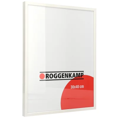 Alurahmen Profil K - Sonderzuschnitt weiß | Normalglas (3 mm)