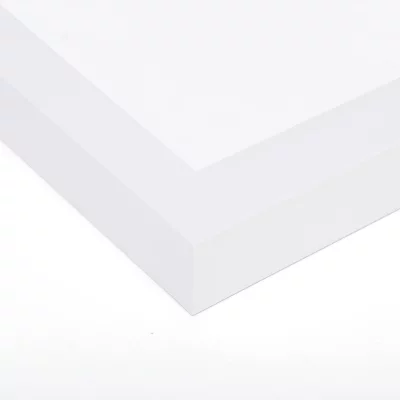 3D kader met afstandshouder van beuk / esdoorn 21x29,7 cm (A4) | beuk, wit | normaal glas (3 mm)