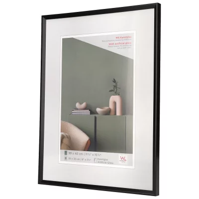 Kunststof kader Desire 10x15 cm | zwart | kunstglas (2 mm)