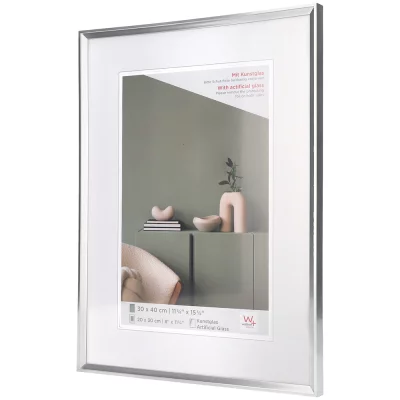 Kunststof kader Desire 10x15 cm | zilver | kunstglas (2 mm)