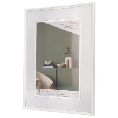 Kunststof kader Desire 10x15 cm | wit | kunstglas (2 mm)