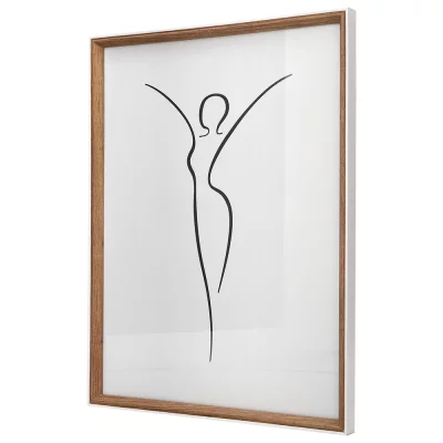 Houten kader Silhouette (MDF) 10x15 cm | natuur | normaal glas (2 mm)