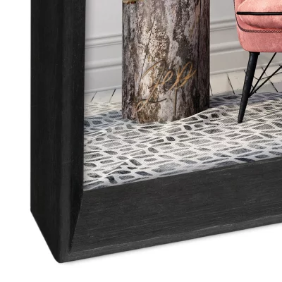 Kunststof kader Dora 10x15 cm | zwart | normaal glas (2 mm)