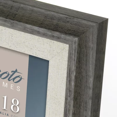 Houten kader Enna (MDF) 20x30 cm | grijs-wit | normaal glas (2 mm)