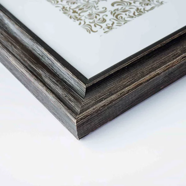 Cadre en bois Vintage 13x18 cm | noir | verre standard (2 mm)