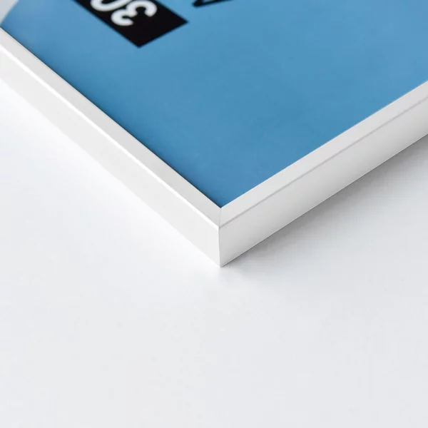 Cadre en aluminium Accent 10x15 cm | blanc brillant | verre standard (2 mm)