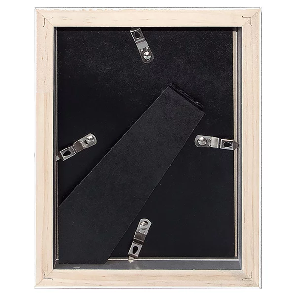 Cadre en bois Apollon avec passe-partout 13x18 cm (10x15 cm) | noir | verre standard (2 mm)