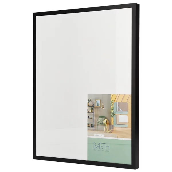 Alu Bilderrahmen BARTH - Serie 1125 - Maßanfertigung Schwarz | Normalglas (2 mm)