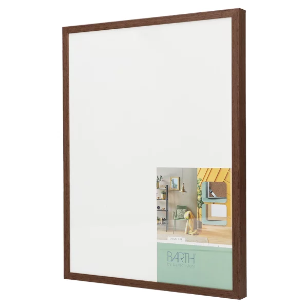 Alu Bilderrahmen BARTH - Serie 1125 - Maßanfertigung Wenge Echtfurnier natur | Normalglas (2 mm)