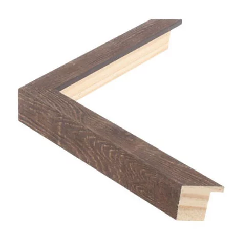 Houten fotolijst Woodland II 50x70 cm | eik, donker, gefolieerd | normaal glas (2 mm)