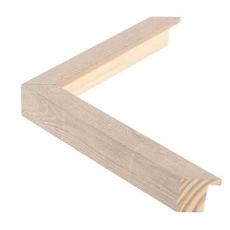 Cadre en bois WOODLAND II - sur mesure chêne clair feuilleté | verre standard (2 mm)