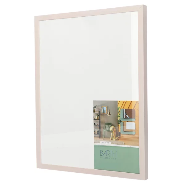Holz Bilderrahmen BARTH - Serie 209 - Maßanfertigung Pappel weiß gefärbt | Normalglas (2 mm)