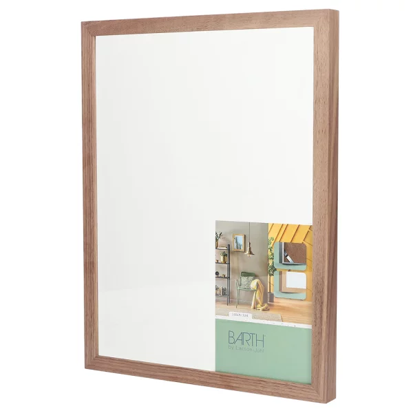 Holz Bilderrahmen BARTH - Serie 210 - Maßanfertigung Nussbaum natur | Normalglas (2 mm)