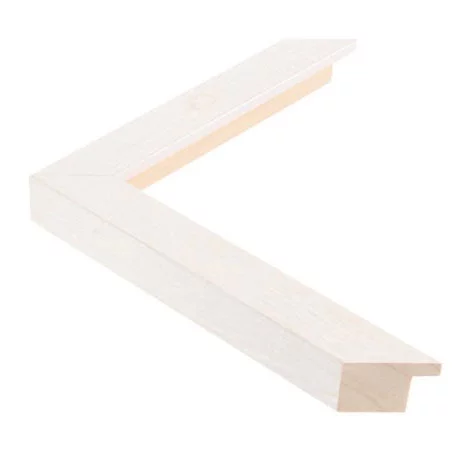 Cadre en bois WOODLAND III - sur mesure érable blanc feuilleté | verre standard (2 mm)