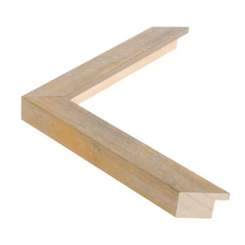 Cadre en bois WOODLAND III - sur mesure or feuilleté avec structure bois | verre standard (2 mm)