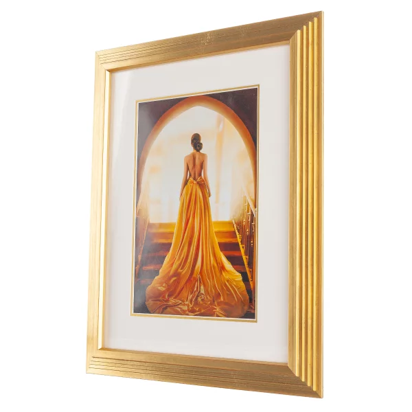 Holz-Bilderrahmen La Scala - 5,3 50x60 cm | Gold | Normalglas (2 mm)
