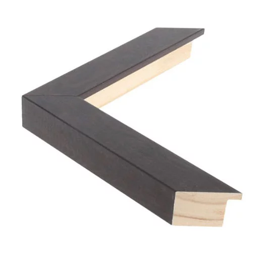 Cadre en bois WOODLAND IV - sur mesure ebène plaqué | verre standard (2 mm)