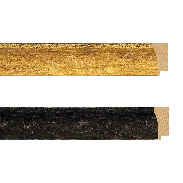 Holz Bilderrahmen MANTILLA 4,5 24x30 cm | Gold | Normalglas (2 mm)