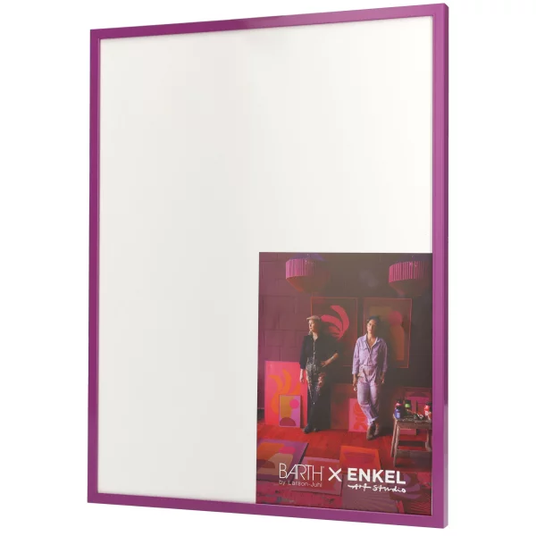 Alu Bilderrahmen BARTH - Serie 916 by ENKEL Art Studio 35x50 cm | Violett | Museumsglas UV 70 entspiegelt