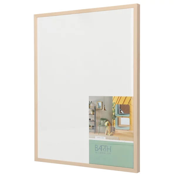 Alu Bilderrahmen BARTH - Serie 916 - Maßanfertigung Ahorn Echtfurnier | Normalglas (2 mm)