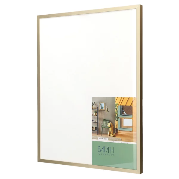 Alu Bilderrahmen BARTH - Serie 916 - Maßanfertigung Gold | Normalglas (2 mm)