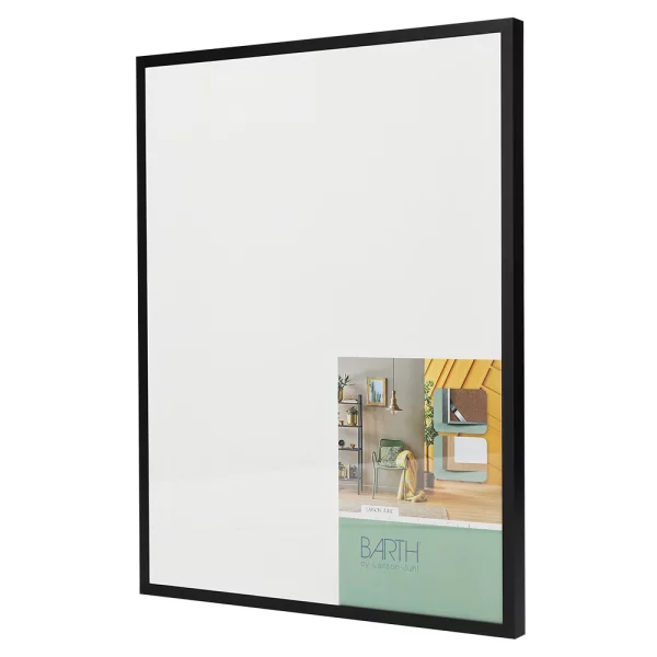 Alu Bilderrahmen BARTH - Serie 916 - Maßanfertigung Schwarz | Normalglas (2 mm)