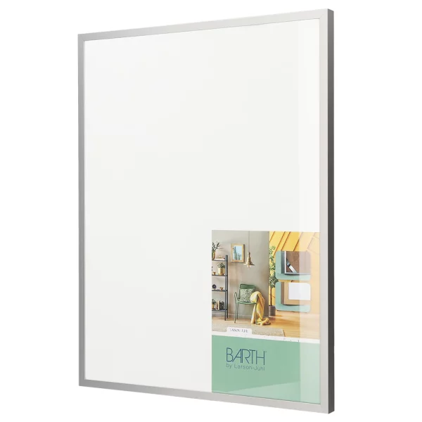 Alu Bilderrahmen BARTH - Serie 916 - Maßanfertigung Silber | Normalglas (2 mm)