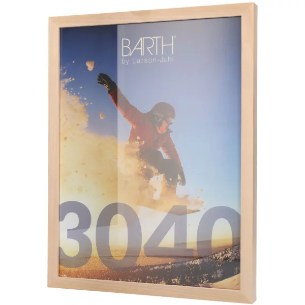 Holz Bilderrahmen BARTH - Serie 210 LIGHT 21x29,7 cm (A4) | Pappel natur | Normalglas (2 mm)