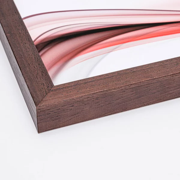 Massivholz Bilderrahmen Lund 21x29,7 cm (A4) | Braun | Normalglas (2 mm)