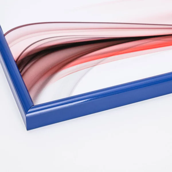 Kunststoff Bilderrahmen Malmö 10x20 cm | Blau | Normalglas (2 mm)