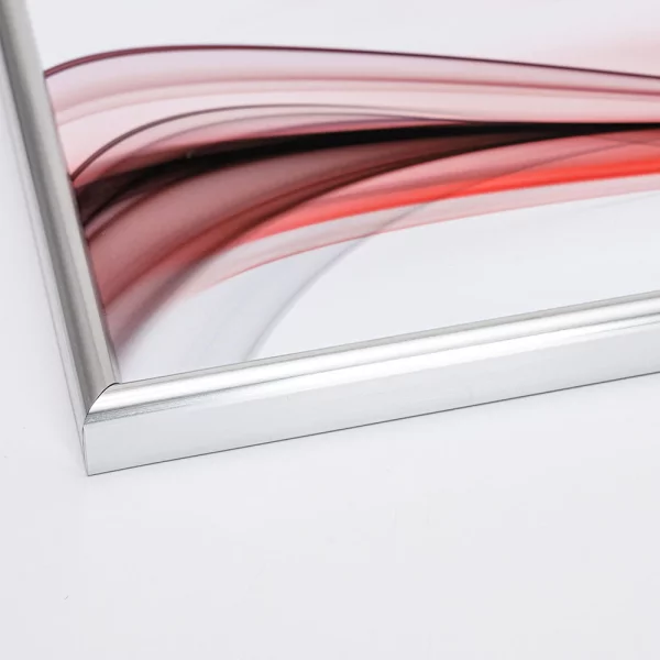 Kunststoff Bilderrahmen Malmö 10x20 cm | Silber | Normalglas (2 mm)