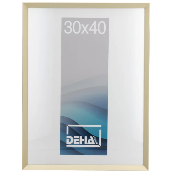 Cadre en aluminium Wega 70x90 cm | champagne mat | verre standard (2 mm)