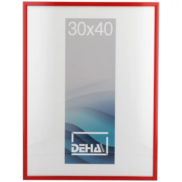 Cadre en aluminium Superba 42x59,4 cm (A2) | rouge carmin RAL 3002 | verre standard (2 mm)