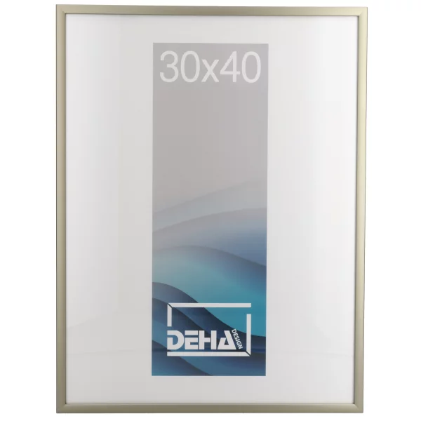 Cadre en aluminium Superba sur-mesure argent bruni | verre standard (2 mm)