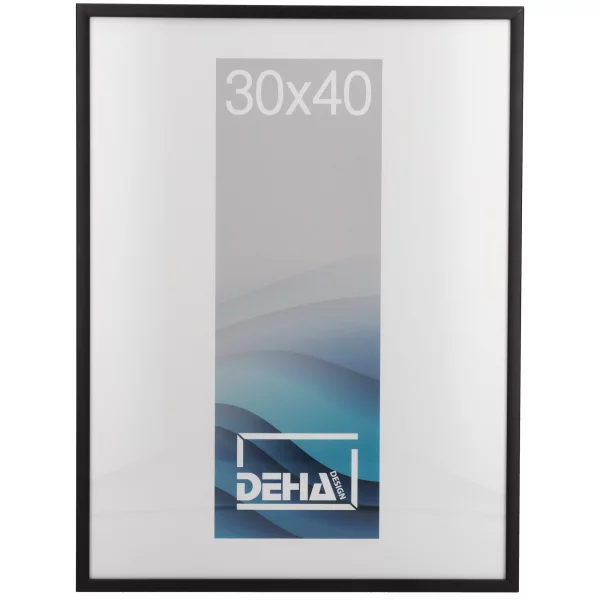 Cadre en aluminium Superba sur-mesure noir mat | verre standard (2 mm)