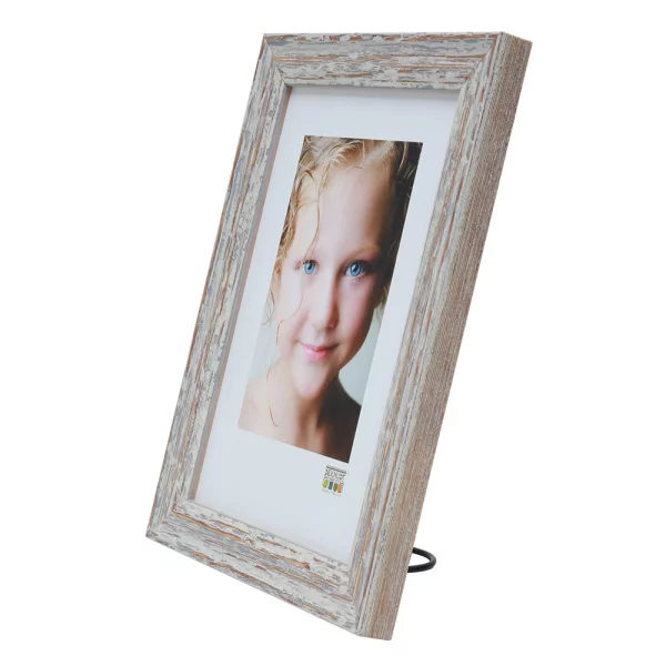 Cadre en bois Ballay 10x15 cm | blanc | verre standard (2 mm)