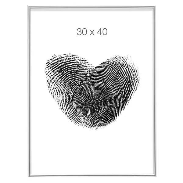 Cadre en plastique Zulte 10x15 cm | argent mat | verre standard (2 mm)