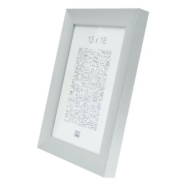 Alu Bilderrahmen Jade 15x20 cm | silber | Normalglas (2 mm)