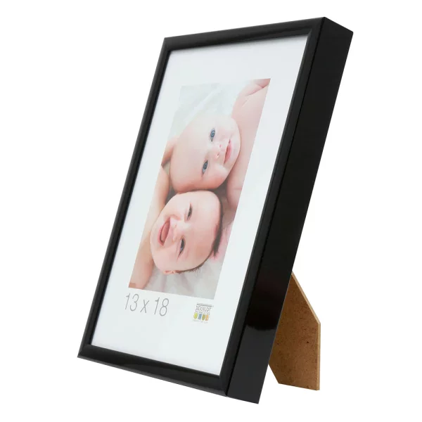 Cadre en aluminium Julie 18x24 cm | noir | verre standard (2 mm)