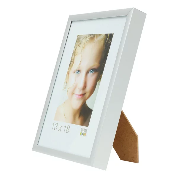 Alu Bilderrahmen Julie 30x30 cm | Silber matt | Normalglas (2 mm)