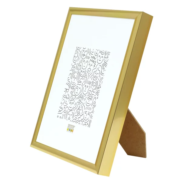 Cadre en aluminium Liz 10x15 cm | or | verre standard (2 mm)