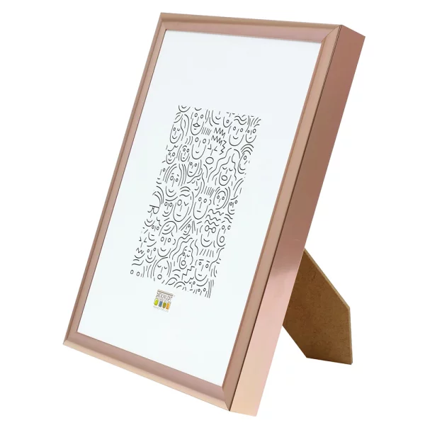 Cadre en aluminium Liz 10x15 cm | or rose | verre standard (2 mm)