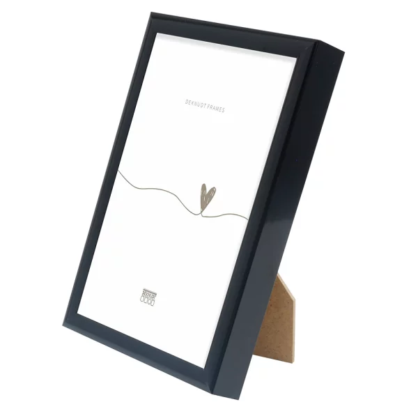 Cadre en aluminium Liz 10x15 cm | noir brillant | verre standard (2 mm)
