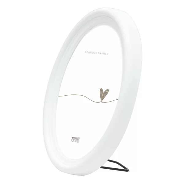 Cadre ovale Alice 10x15 cm | blanc | verre standard (2 mm)