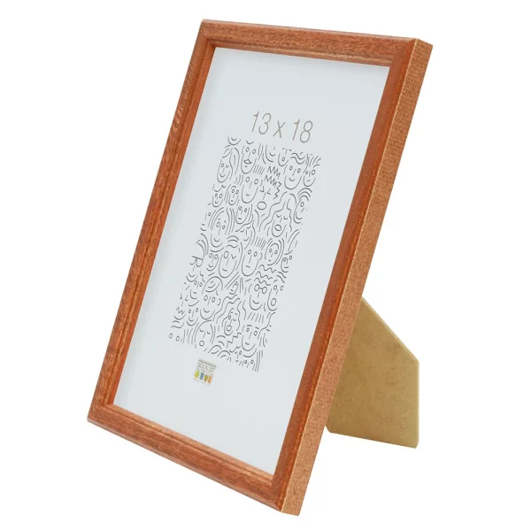 Cadre en bois Laura 18x24 cm | brun | verre standard (2 mm)