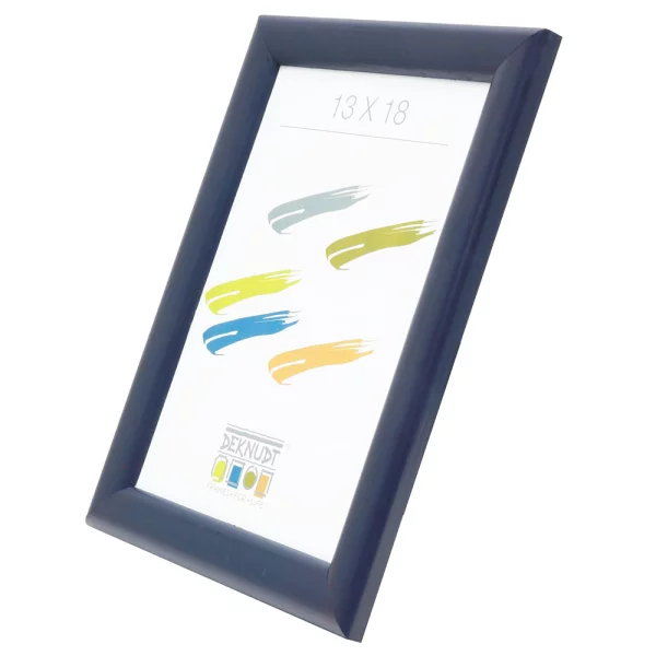 Cadre en bois Luise 10x15 cm | bleu | verre standard (2 mm)