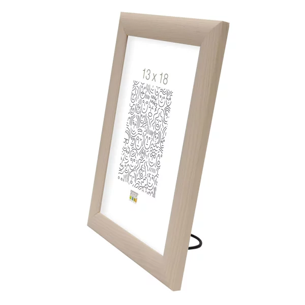 Cadre en bois Luise 10x15 cm | blanc | verre standard (2 mm)